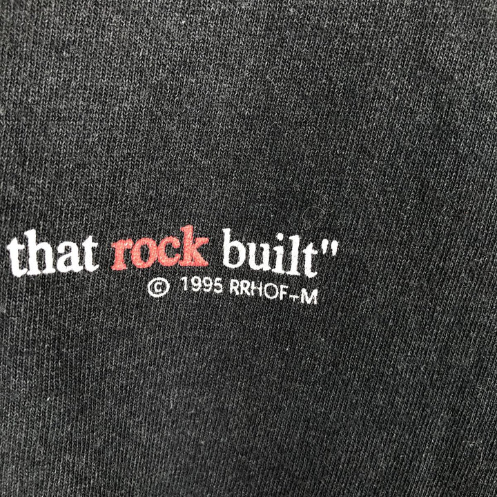 90'S Rock and Roll Hall of Fame Band T-shirt, Men's XL equivalent, Vintage unclear black type Vintage Second Hand