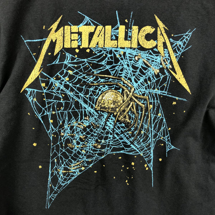 METALLICA Metallica Band T-shirt Band T Men's L size cotton Khaki type Vintage Second Hand