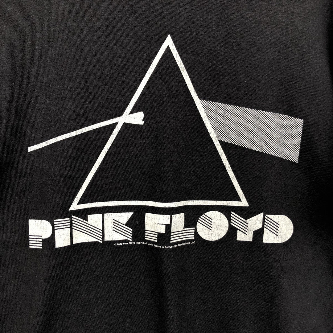 PINK FLOYD Pink Floyd Band T-shirt Band T Men's XL size cotton black type Vintage Second Hand