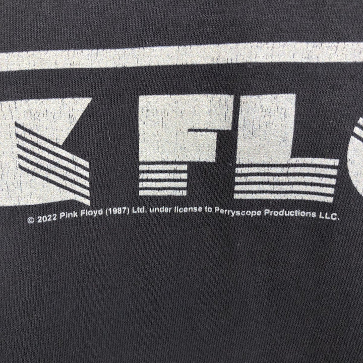 PINK FLOYD Pink Floyd Band T-shirt Band T Men's XL size cotton black type Vintage Second Hand