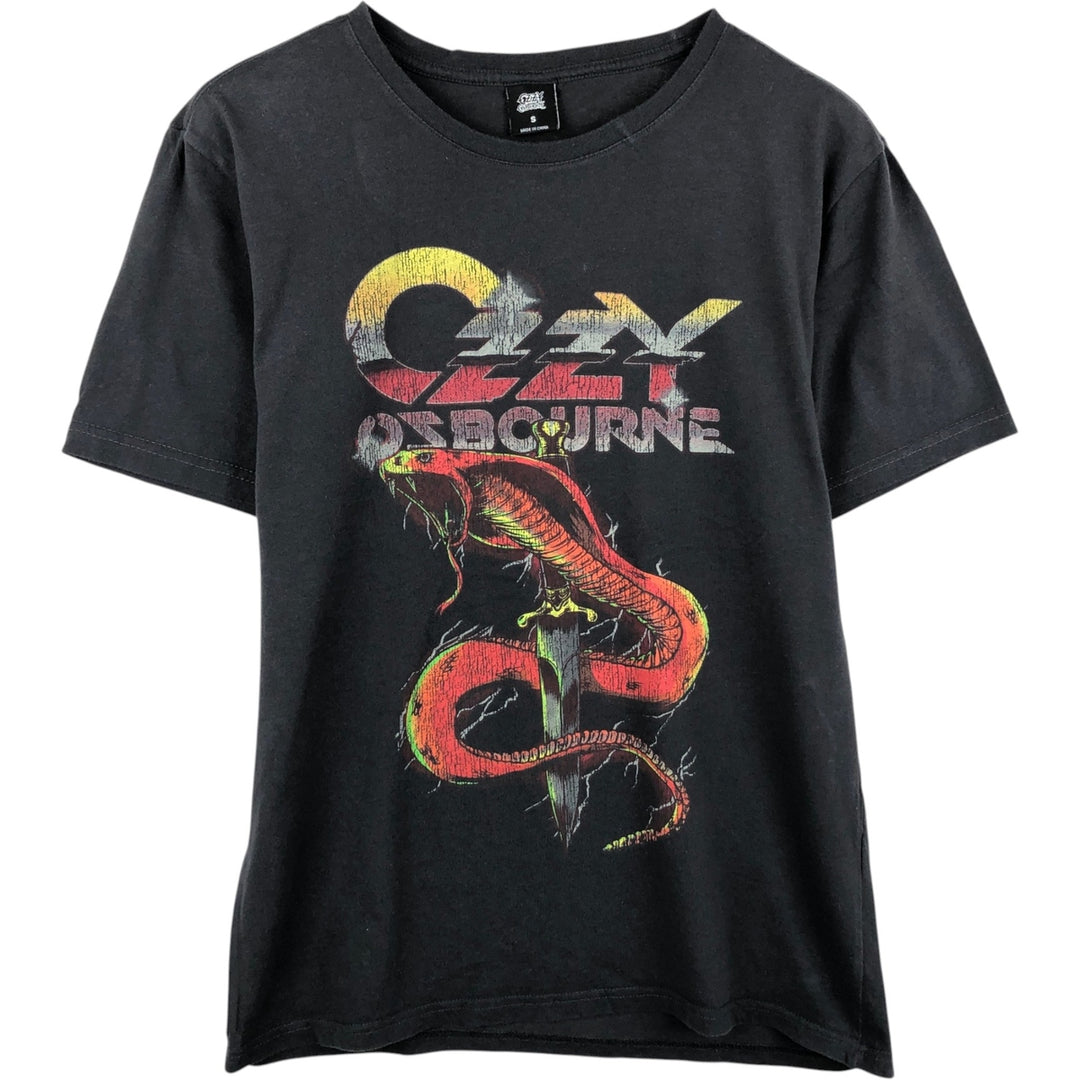 Ozzy Osbourne Band T-shirt, Band T, Men's S size cotton black type Vintage Second Hand
