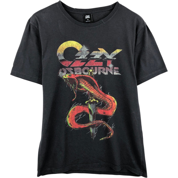 Ozzy Osbourne Band T-shirt, Band T, Men's S size cotton black type Vintage Second Hand