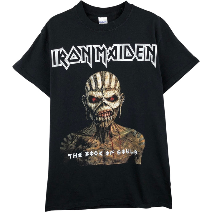 Gildan IRON MAIDEN Band T-shirt, Men's Size S (approx.) cotton black type Vintage Second Hand