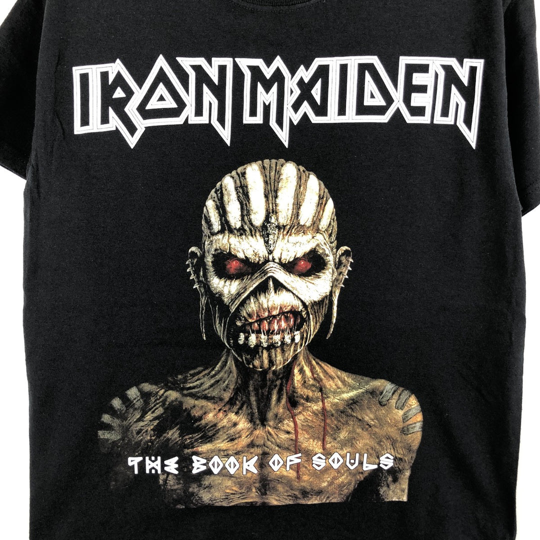 Gildan IRON MAIDEN Band T-shirt, Men's Size S (approx.) cotton black type Vintage Second Hand