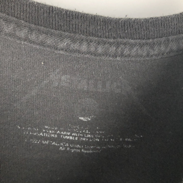 METALLICA RIDE THE LIGHTNING Band T-shirt, Men's L size unclear black type Vintage Second Hand