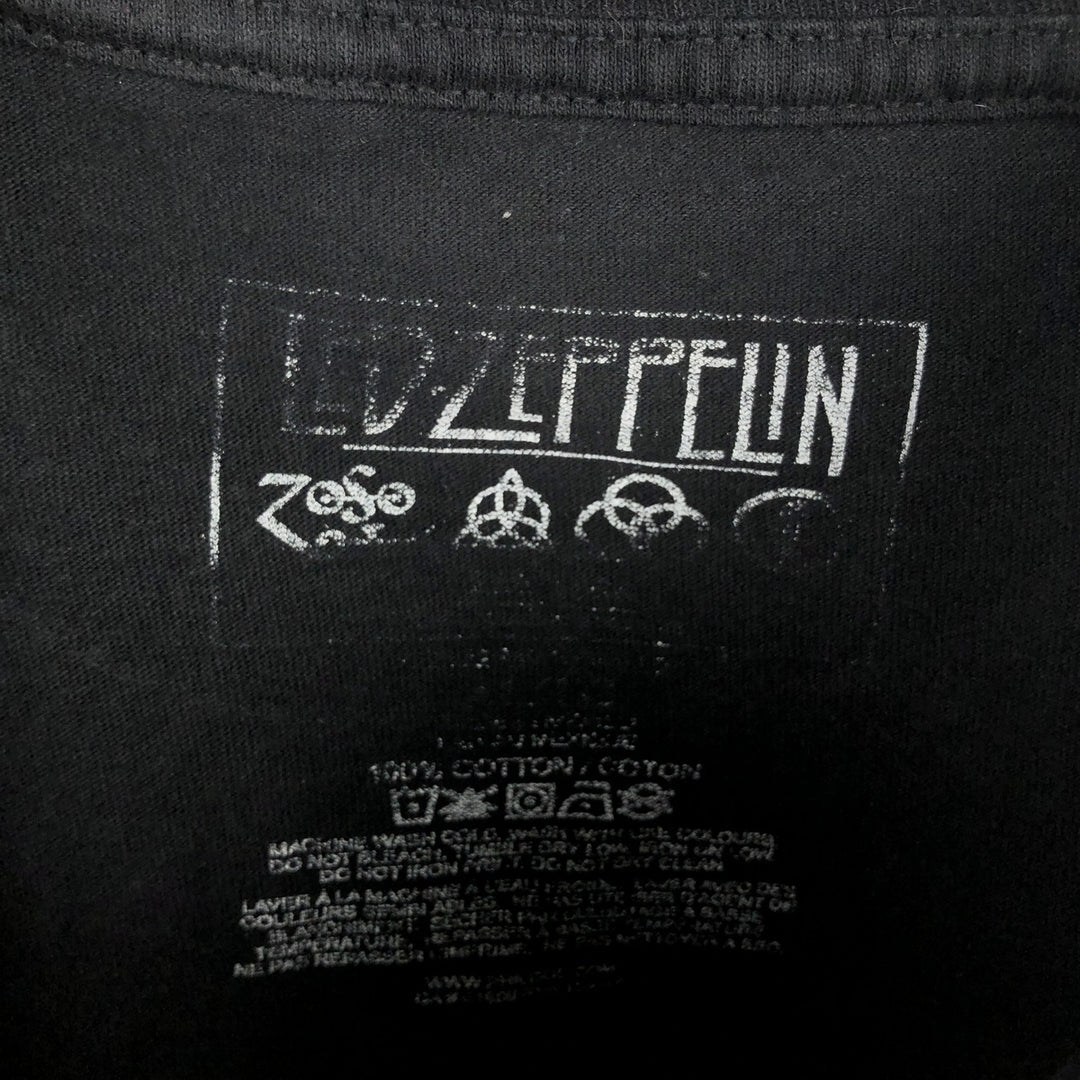 LED ZEPPELIN Led Zeppelin Band T-shirt Band T Men's XL cotton black type Vintage Second Hand