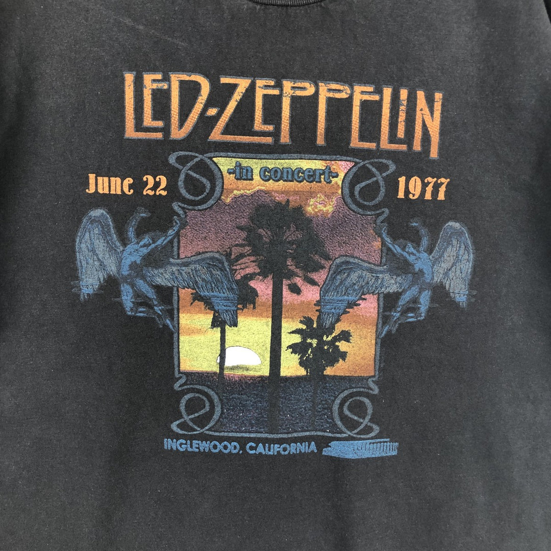 LED ZEPPELIN Led Zeppelin Band T-shirt Band T Men's XL cotton black type Vintage Second Hand