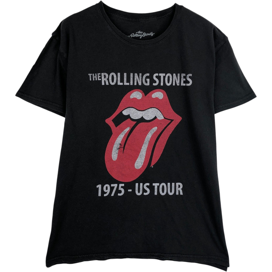 The Rolling Stones Band T-Shirt, Men's XXL cotton black type Vintage Second Hand