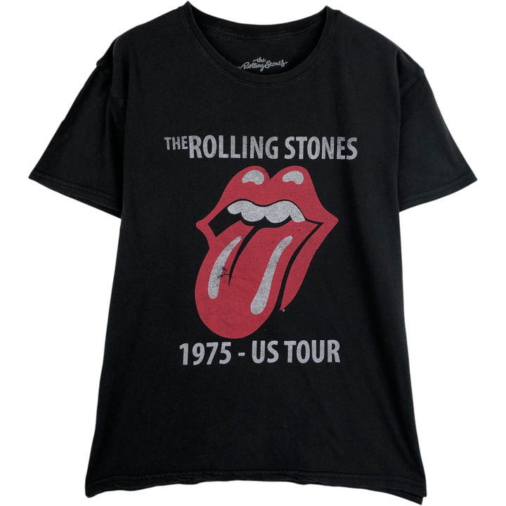 The Rolling Stones Band T-Shirt, Men's XXL cotton black type Vintage Second Hand