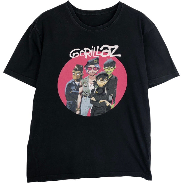 GORILLAZ Gorillaz band T-shirt, men's size M unclear black type Vintage Second Hand