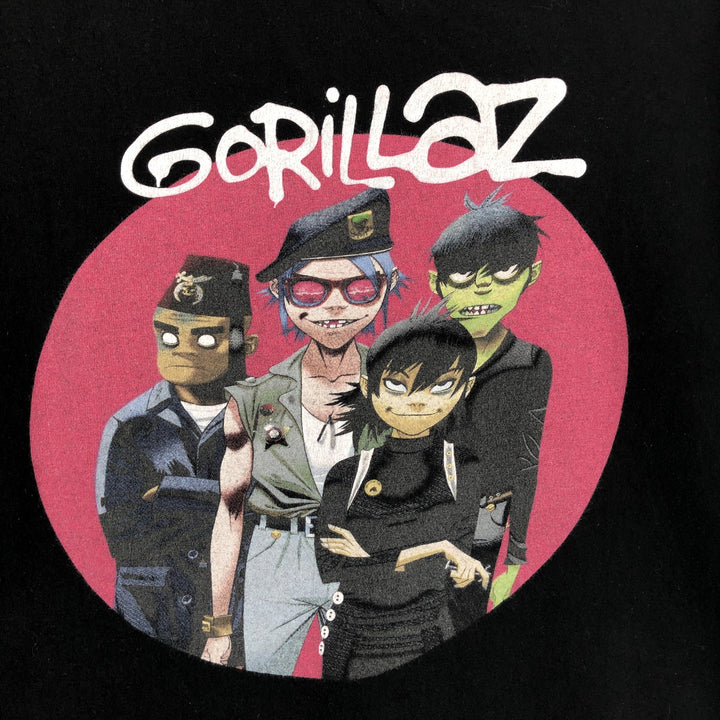 GORILLAZ Gorillaz band T-shirt, men's size M unclear black type Vintage Second Hand