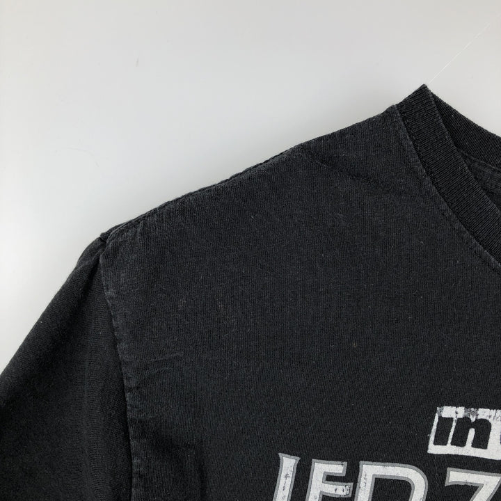 LED ZEPPELIN Led Zeppelin Band T-shirt Band T Men's S size cotton black type Vintage Second Hand
