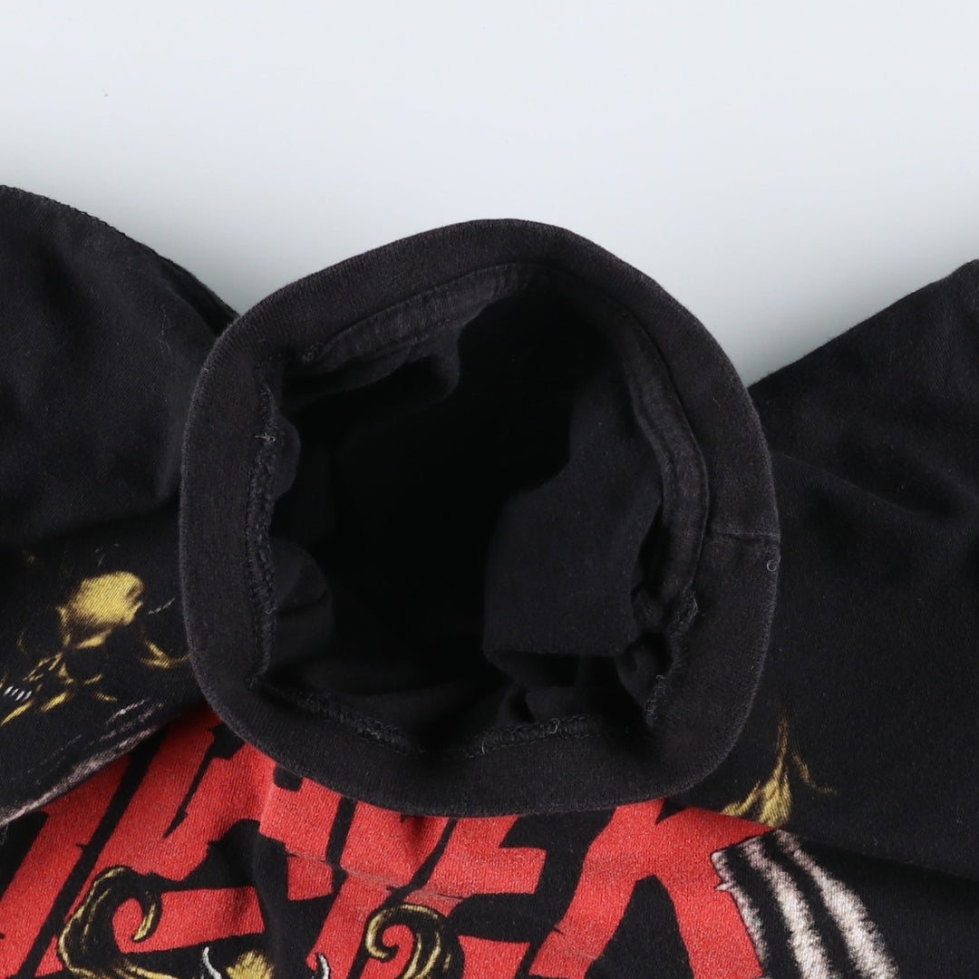 SLAYER Band T-shirt, Men's XL size cotton black type Vintage Second Hand
