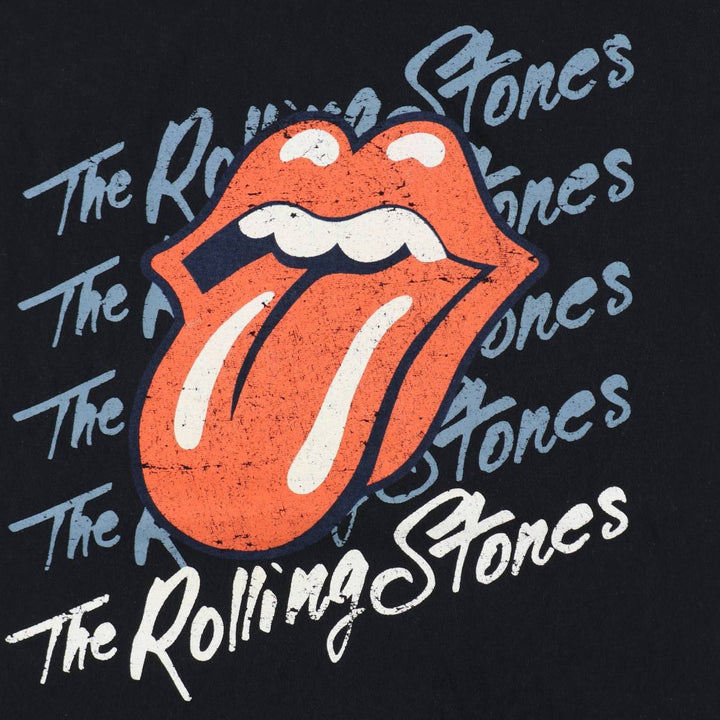 The Rolling Stones Band T-shirt, Men's XL cotton black type Vintage Second Hand