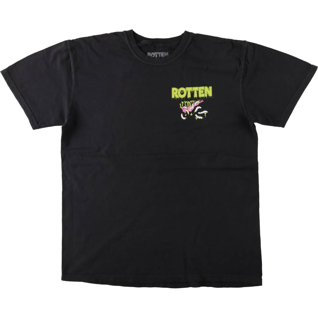 ROTTENGRAFFTY Band T-shirt (Men's size L) unclear black type Vintage Second Hand