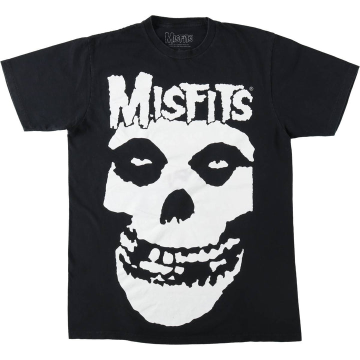 MISFITS Misfits Band T-shirt, Band T, Men's L size cotton black type Vintage Second Hand
