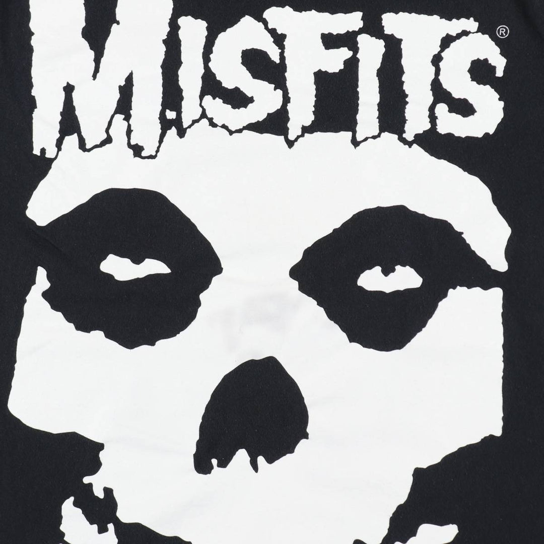 MISFITS Misfits Band T-shirt, Band T, Men's L size cotton black type Vintage Second Hand