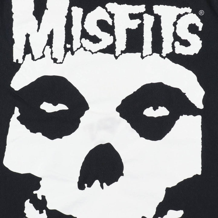 MISFITS Misfits Band T-shirt, Band T, Men's L size cotton black type Vintage Second Hand