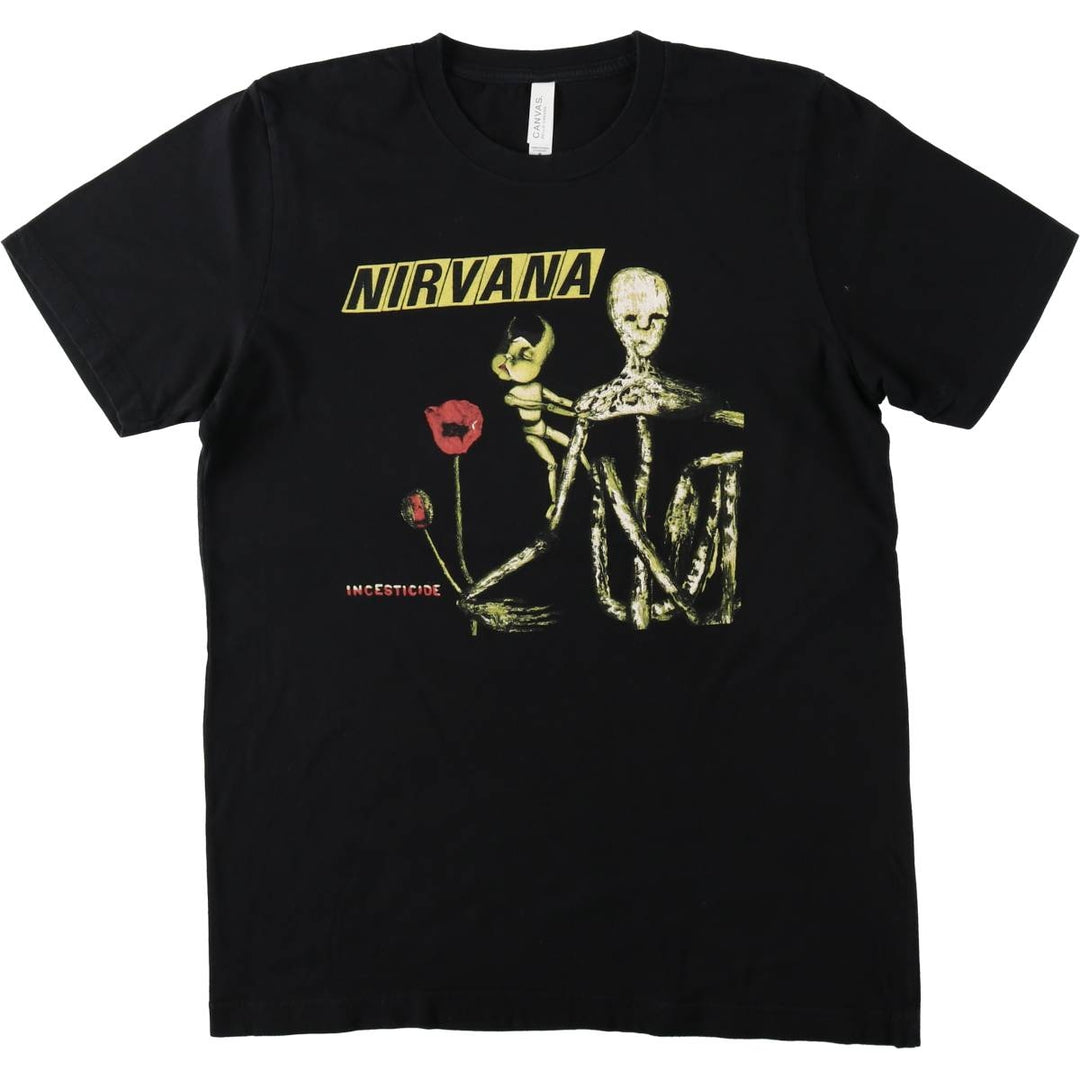 BELLA+CANVAS NIRVANA Band T-shirt (Men's size M) cotton black type Vintage Second Hand