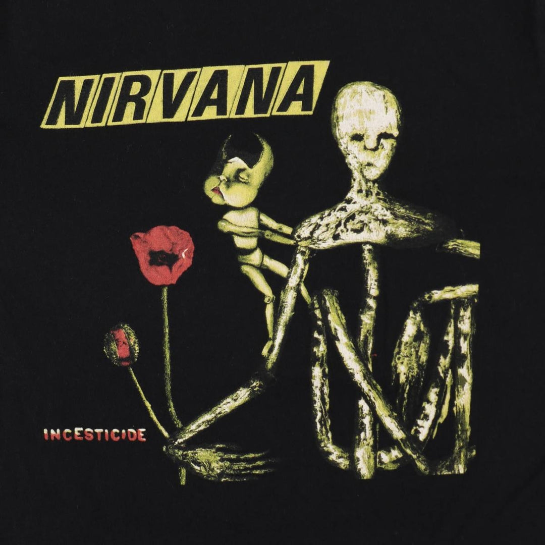 BELLA+CANVAS NIRVANA Band T-shirt (Men's size M) cotton black type Vintage Second Hand