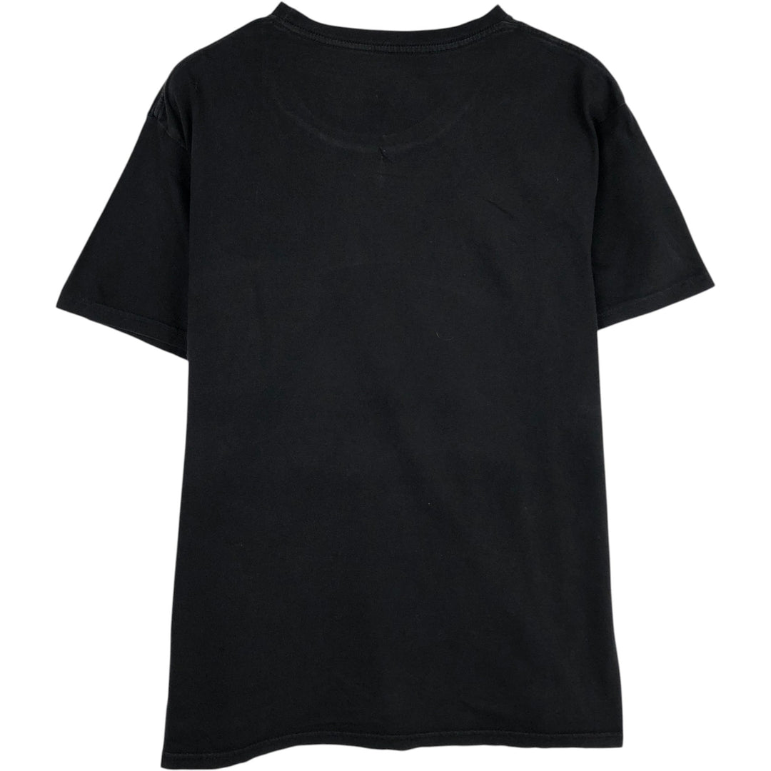 RUSH Band T-shirt, Men's L size cotton black type Vintage Second Hand