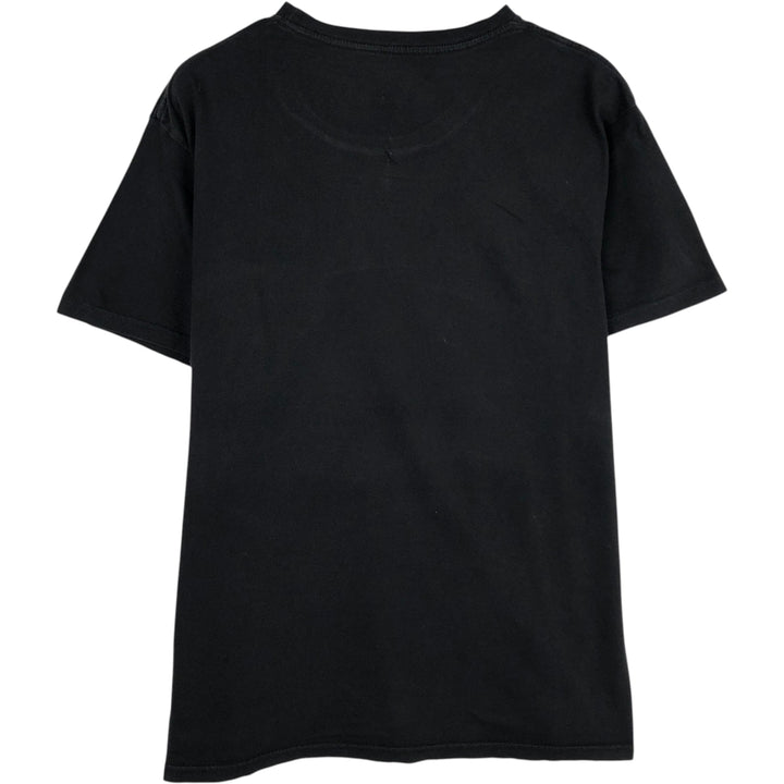 RUSH Band T-shirt, Men's L size cotton black type Vintage Second Hand