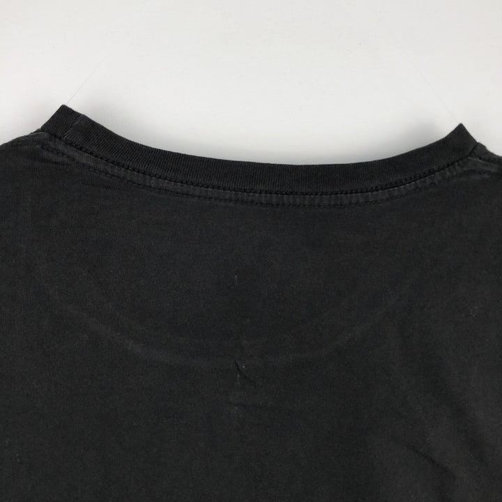 RUSH Band T-shirt, Men's L size cotton black type Vintage Second Hand
