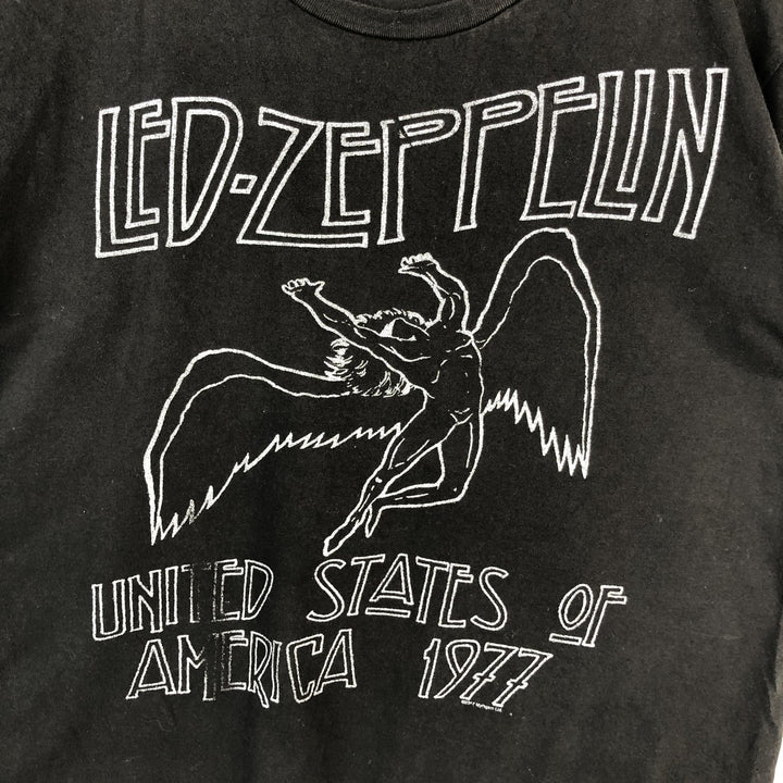 MILLTEX LED ZEPPELIN Band T-shirt (Men's size M) cotton black type Vintage Second Hand