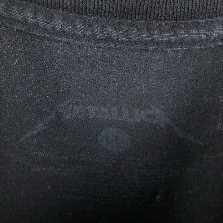 METALLICA Metallica Band T-shirt Band T Men's L size cotton black type Vintage Second Hand