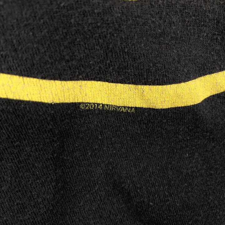 NIRVANA Nirvana Band T-shirt, Band T, Men's XL size unclear black type Vintage Second Hand