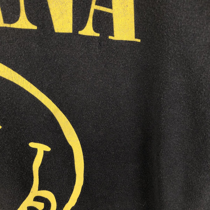 NIRVANA Nirvana Band T-shirt, Band T, Men's XL size unclear black type Vintage Second Hand