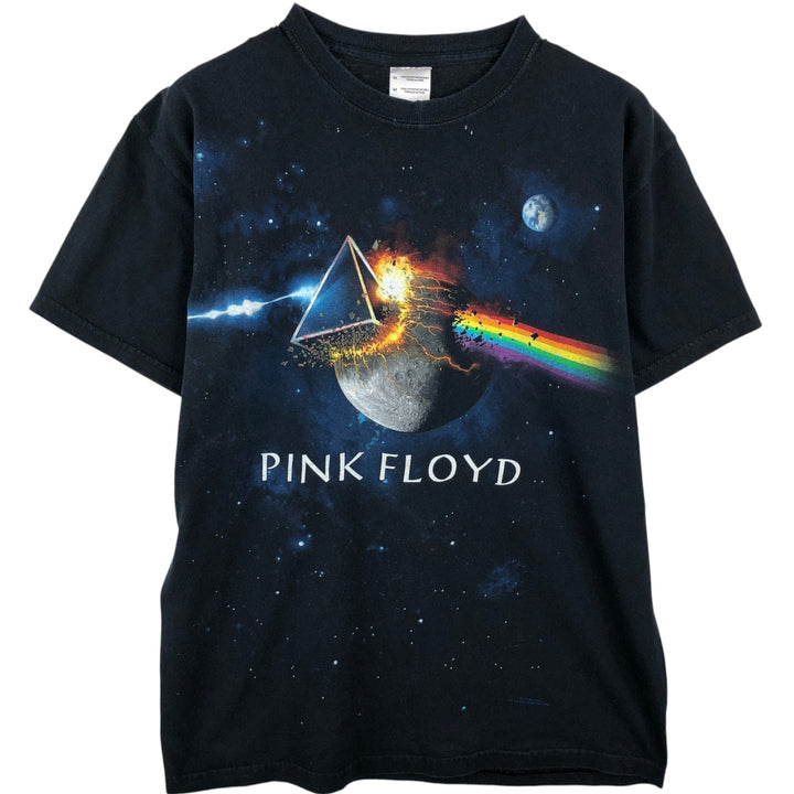 Gildan Pink Floyd Band T-shirt, Men's M size cotton black type Vintage Second Hand