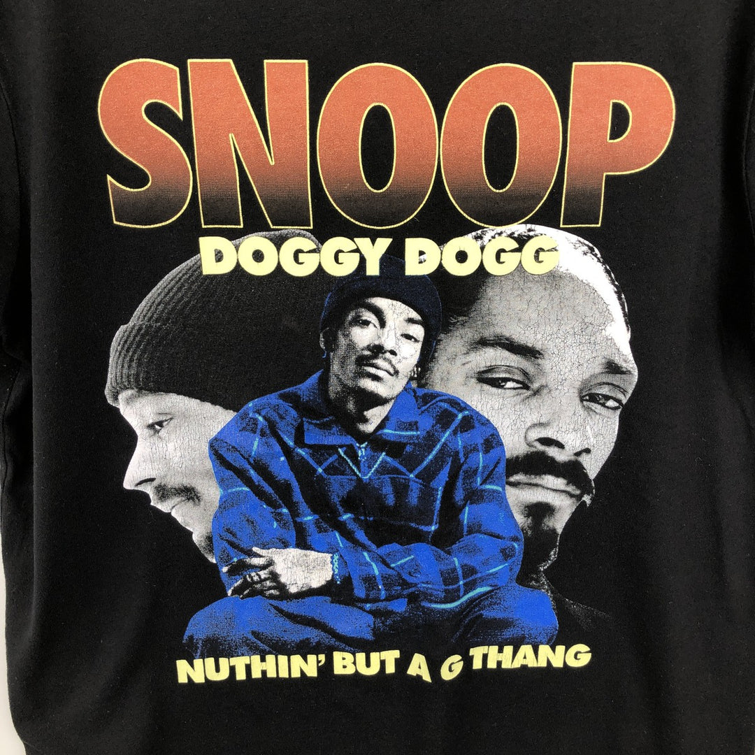 SNOOP DOGG Snoop Dogg Rap T-shirt Rap T Men's M size unclear black type Vintage Second Hand