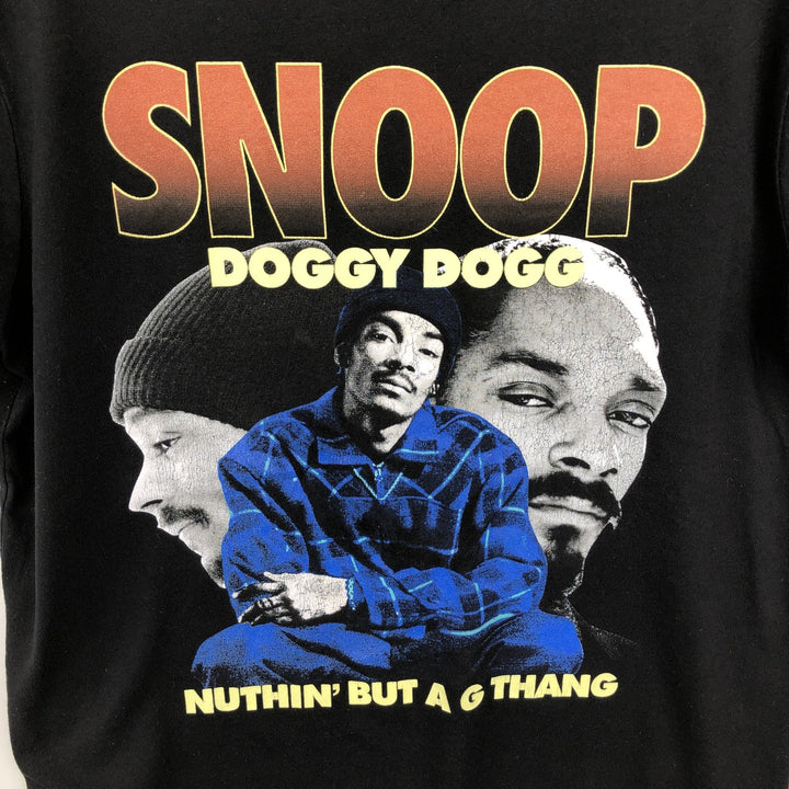 SNOOP DOGG Snoop Dogg Rap T-shirt Rap T Men's M size unclear black type Vintage Second Hand