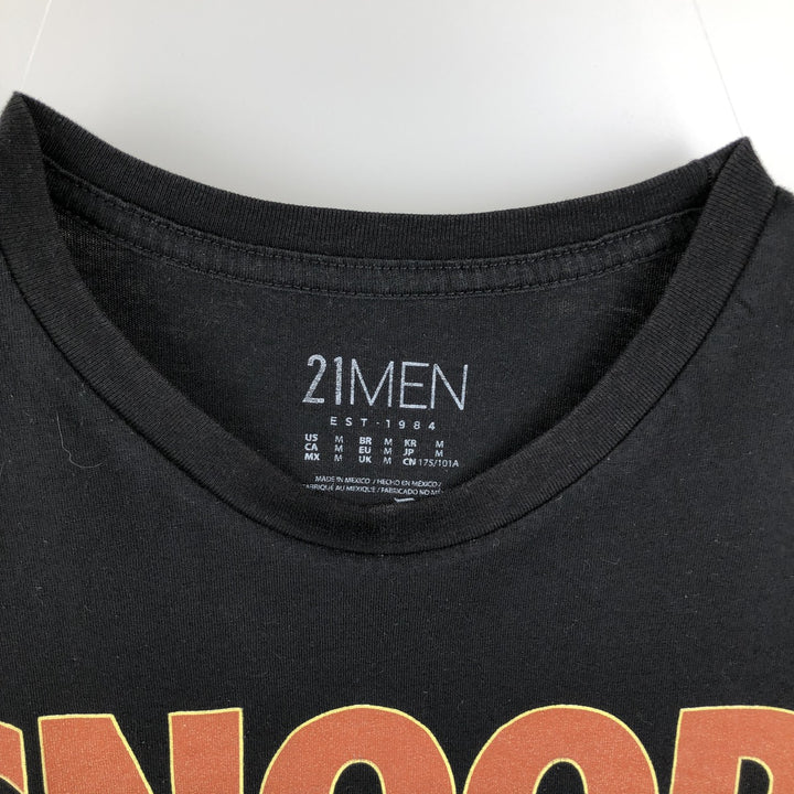 SNOOP DOGG Snoop Dogg Rap T-shirt Rap T Men's M size unclear black type Vintage Second Hand