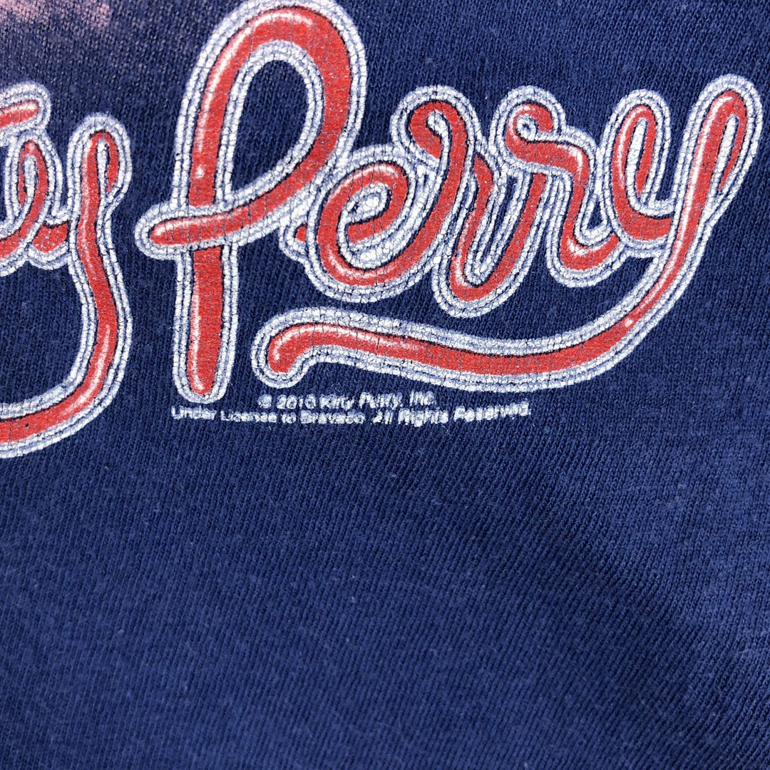 BAY ISLAND KATY PERRY Band T-shirt (Men's size S equivalent) cotton blue type Vintage Second Hand