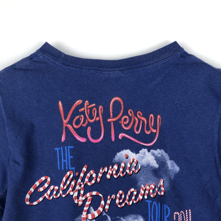 BAY ISLAND KATY PERRY Band T-shirt (Men's size S equivalent) cotton blue type Vintage Second Hand
