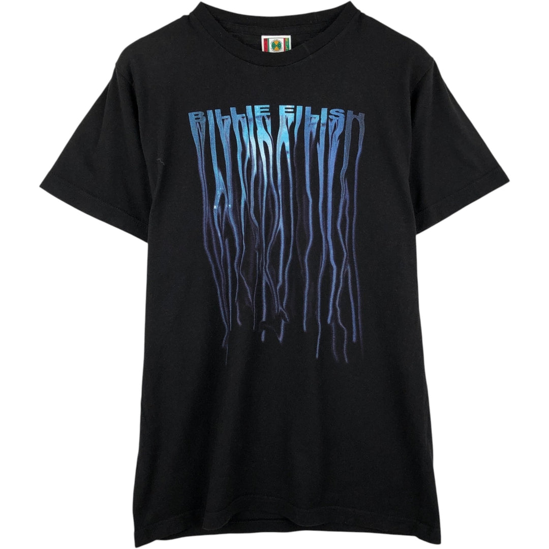 Cross Colours BILLIE EILISH Band T-shirt (Men's size M) cotton black type Vintage Second Hand