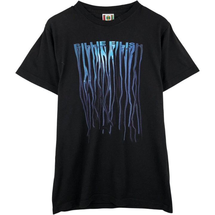 Cross Colours BILLIE EILISH Band T-shirt (Men's size M) cotton black type Vintage Second Hand