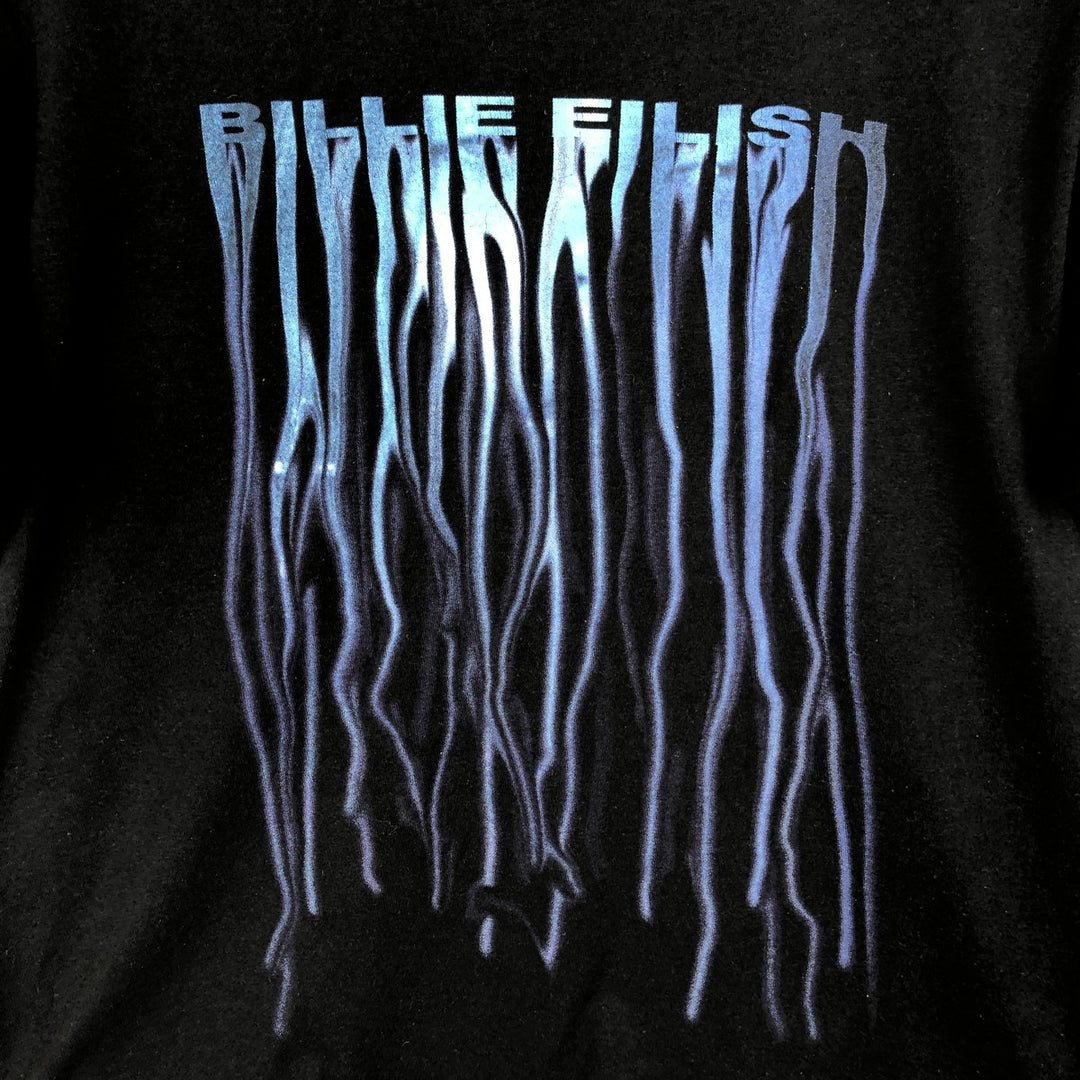 Cross Colours BILLIE EILISH Band T-shirt (Men's size M) cotton black type Vintage Second Hand