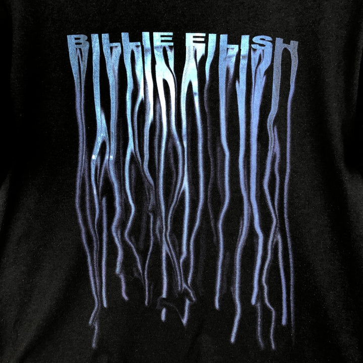 Cross Colours BILLIE EILISH Band T-shirt (Men's size M) cotton black type Vintage Second Hand