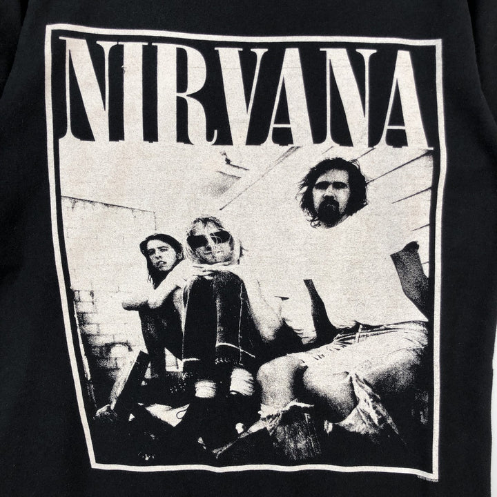 NIRVANA Nirvana Band T-shirt, Band T, Men's S size unclear black type Vintage Second Hand