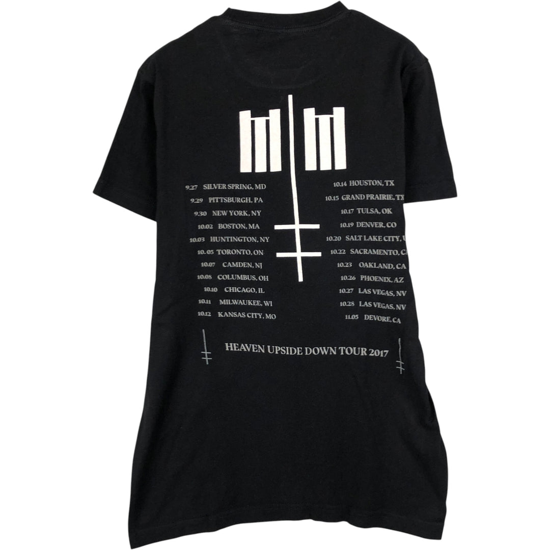 MARILYN MANSON Marilyn Manson Band T-shirt Band T Men's S size cotton black type Vintage Second Hand