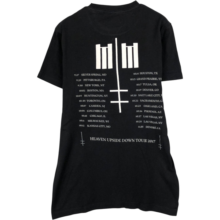 MARILYN MANSON Marilyn Manson Band T-shirt Band T Men's S size cotton black type Vintage Second Hand