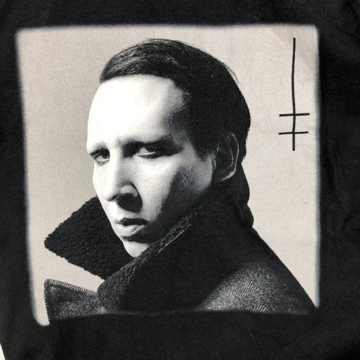 MARILYN MANSON Marilyn Manson Band T-shirt Band T Men's S size cotton black type Vintage Second Hand
