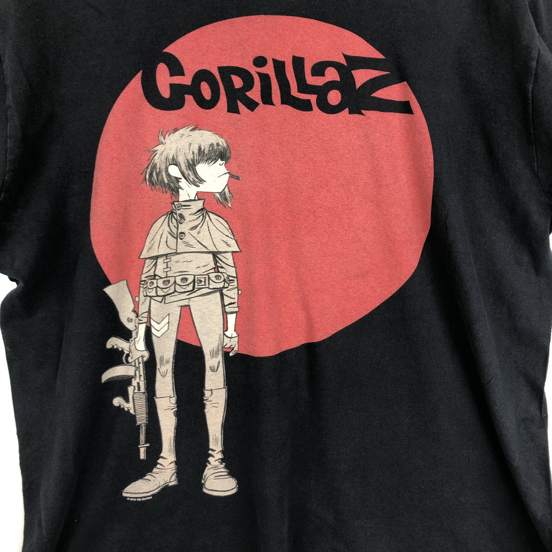 BAY ISLAND GORILLAZ Gorillaz Band T-Shirt, Men's XL cotton black type Vintage Second Hand