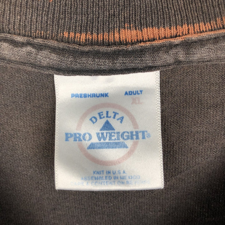 ~2000'S Delta PRO WEIGHT EXHUMED Band T-shirt, Men's XL equivalent. cotton brown type Vintage Second Hand
