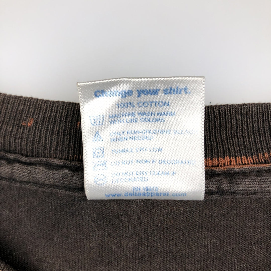~2000'S Delta PRO WEIGHT EXHUMED Band T-shirt, Men's XL equivalent. cotton brown type Vintage Second Hand