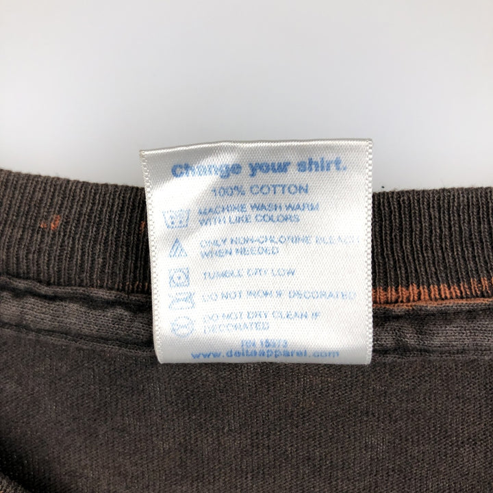 ~2000'S Delta PRO WEIGHT EXHUMED Band T-shirt, Men's XL equivalent. cotton brown type Vintage Second Hand