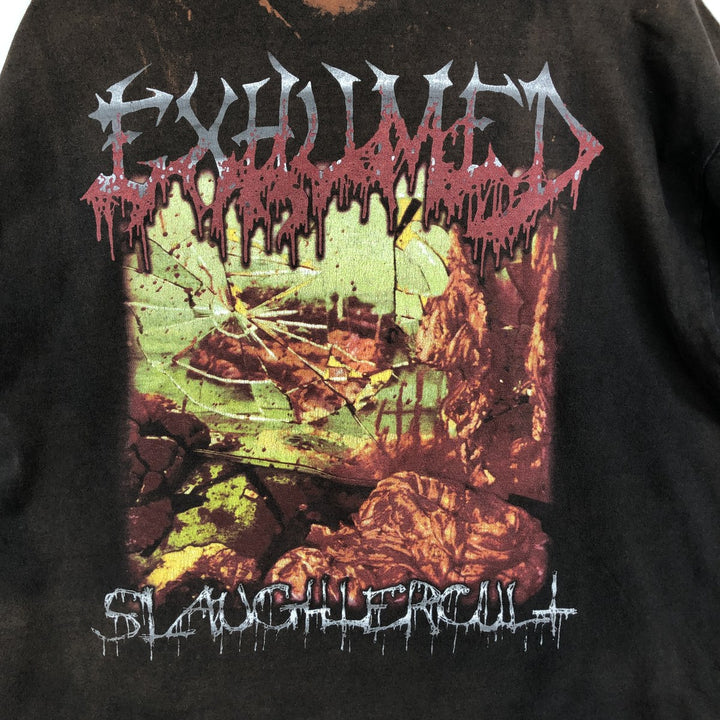 ~2000'S Delta PRO WEIGHT EXHUMED Band T-shirt, Men's XL equivalent. cotton brown type Vintage Second Hand